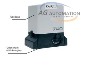 Motor cổng trượt FAAC 740 - 741 Motor cổng trượt FAAC 740 - 741